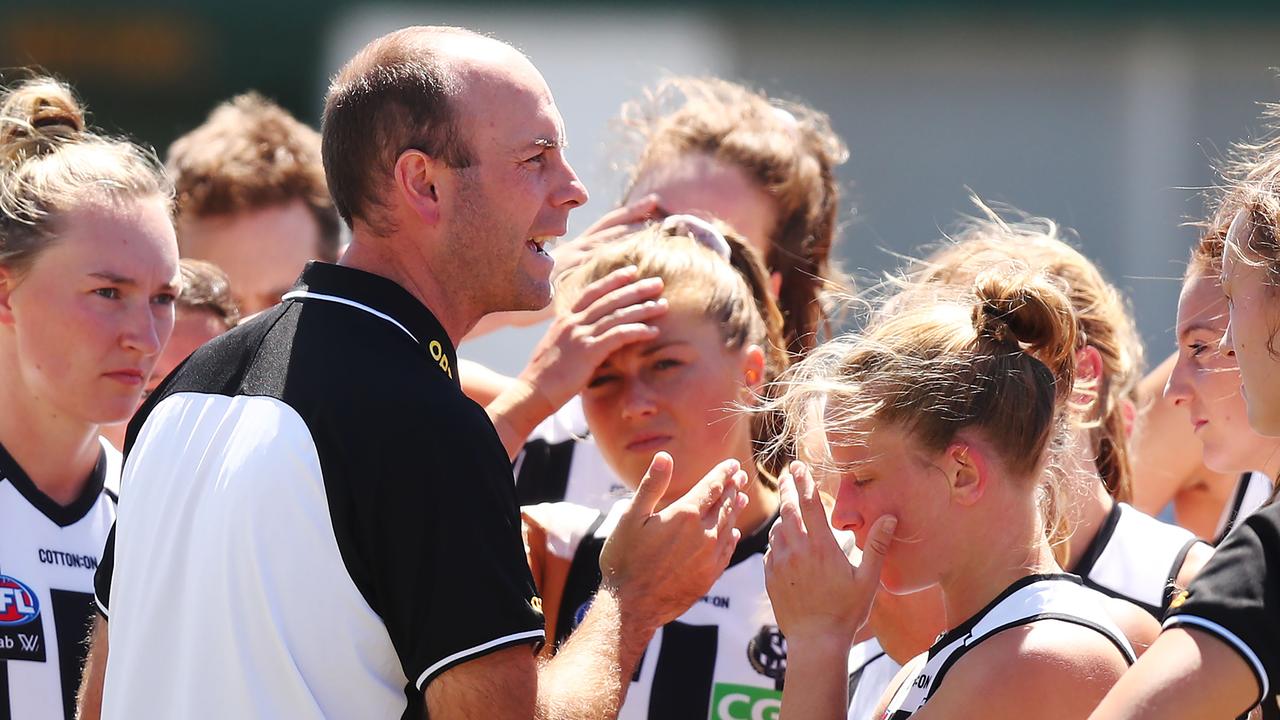 Collingwood is yet to win an AFLW match in 2019. Photo: Michael Dodge/Getty Images