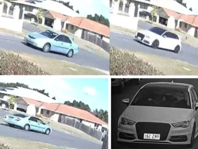 Police are appealing for dashcam footage of these two cars. Picture: Queensland Police Service