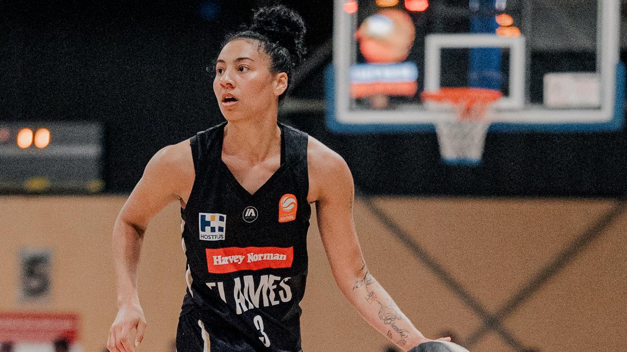 Sydney Flames development player Ahlise Hurst will get some solid minutes replacing the injured Shaneice Swain. Pic: Kris Saad