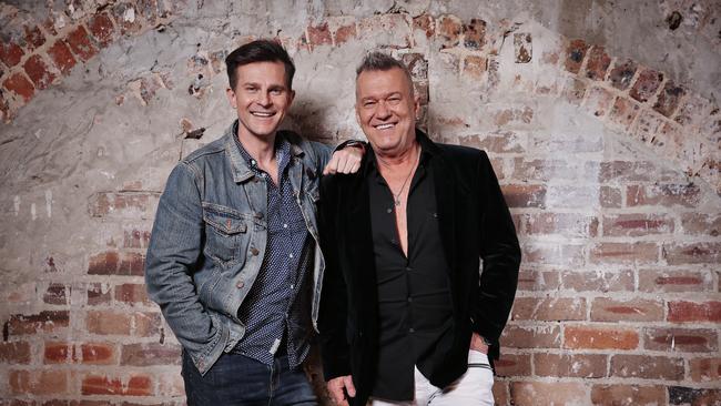 Jimmy Barnes and son David Campbell who often swings by dinner and singalongs. Picture: Martin Lange