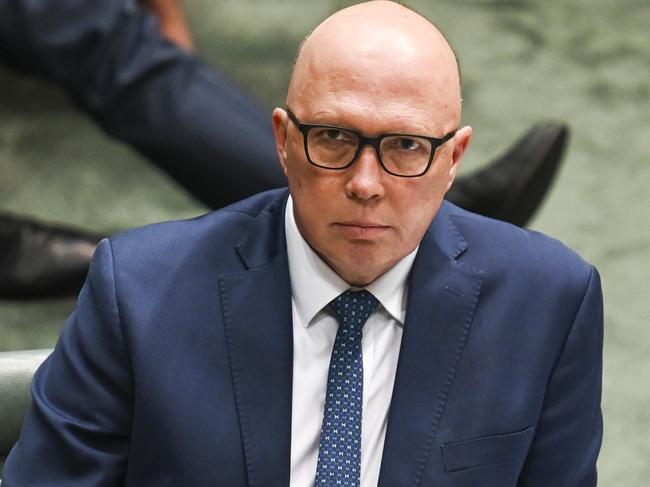 CANBERRA, AUSTRALIA, Newswire Photos. MAY 25, 2023: Leader of the Opposition Peter Dutton  during Question Time at Parliament House in Canberra. Picture: NCA NewsWire / Martin Ollman