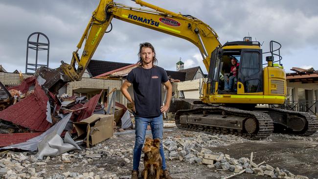 Wipeout Demolition boss Tim Hend on site. Picture: Jerad Williams