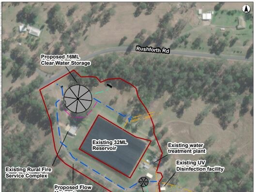 Rushforth Road water treatment plant’s proposed upgrade.