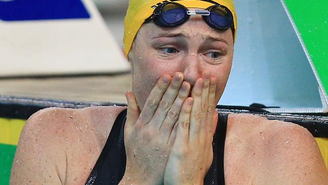 The moment Cate Campbell realised she’d brought the 100m world record back home to Australia.