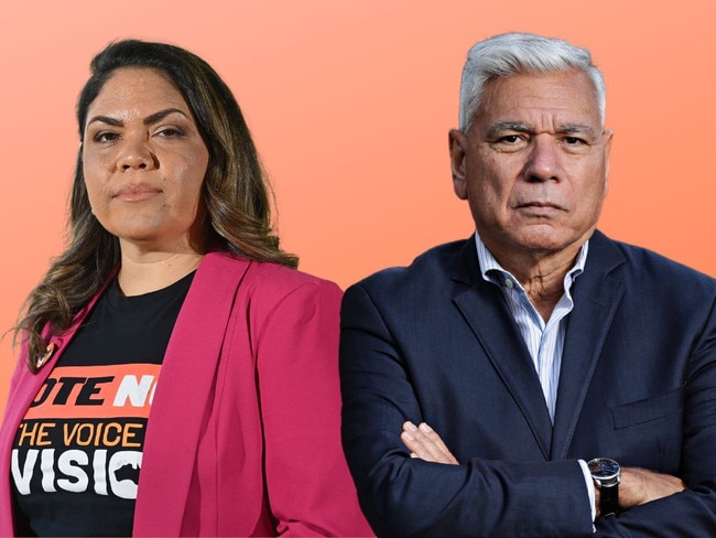 Jacinta Nampijinpa Price and Nyunggai Warren Mundine.