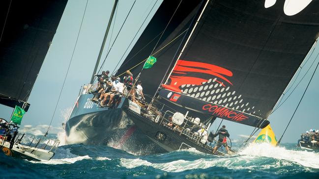 Andoo Comanche heads for deep water outside the harbour. Picture: Steve Christo – Corbis/Getty Images