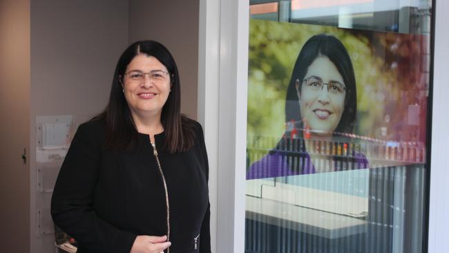 Minister for Education and Minister for Industrial Relations and Member for McConnel Grace Grace outside her new electorate office in Newstead. Photo: Kristy Muir