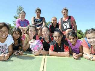 FUN OUT: Enjoying a fun day at Kadina Park in Goonellabah are (front, from left) Courtney Johnson, 12, Lala Glew, 13, Brianna Roberts, 12, Tijana Caldwell, 13, Noelene Monseen, 12, Juantaya Caldwell, 8, and Darcy Clarke, 11; (back) Tia Kendall, 12, Tywana Caldwell, 13, Caitlin Duroux, 16, and Merinda Smith, 13. Picture: Cathy Adams