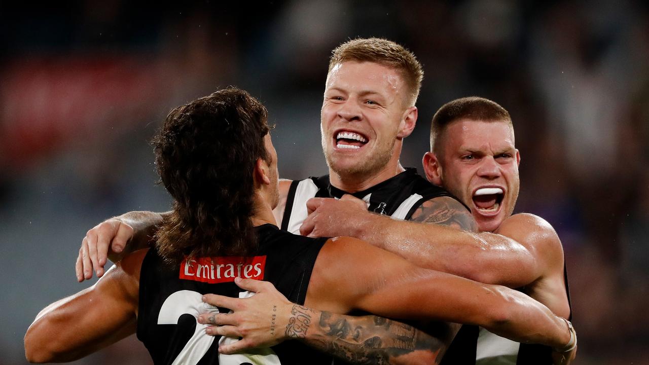 The Pies were on a roll in the third term. Picture: Getty Images