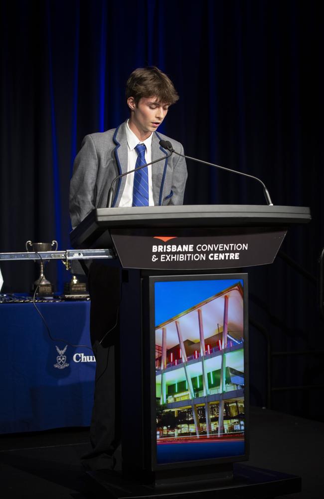 Felix Mutinelli (Debating from Churchie. Photo: Dionne Pettingill