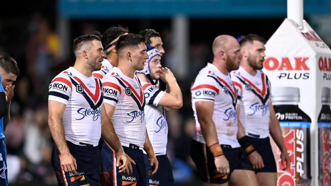 The Roosters are lacking leadership from James Tedesco. Picture: Getty Images.