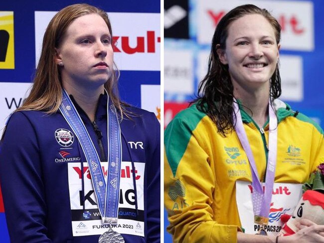 Lilly King and Cate Campbell.