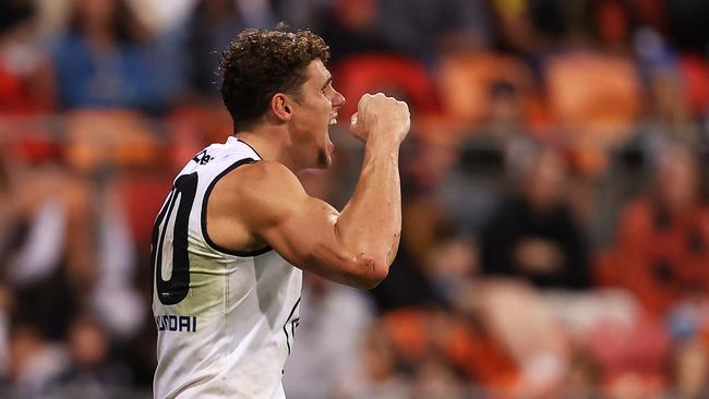 Carlton will need to find other avenues to goal than just Charlie Curnow against Sydney. Picture: Getty Images