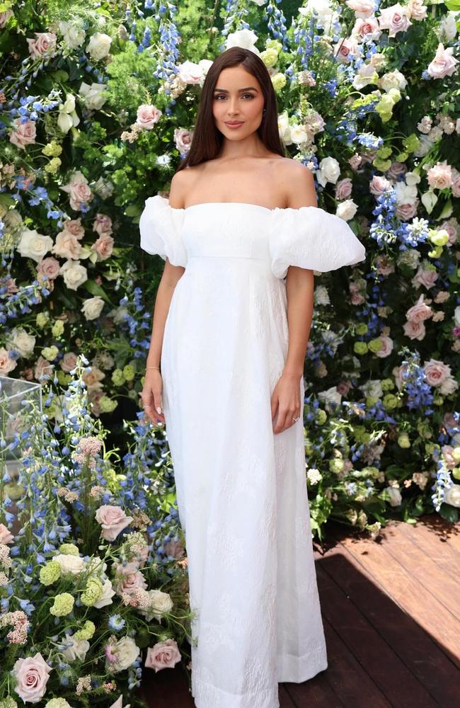 Olivia Culpo has copped criticism over comments she made about her modest wedding dress. Picture: Instagram/OliviaCulpo