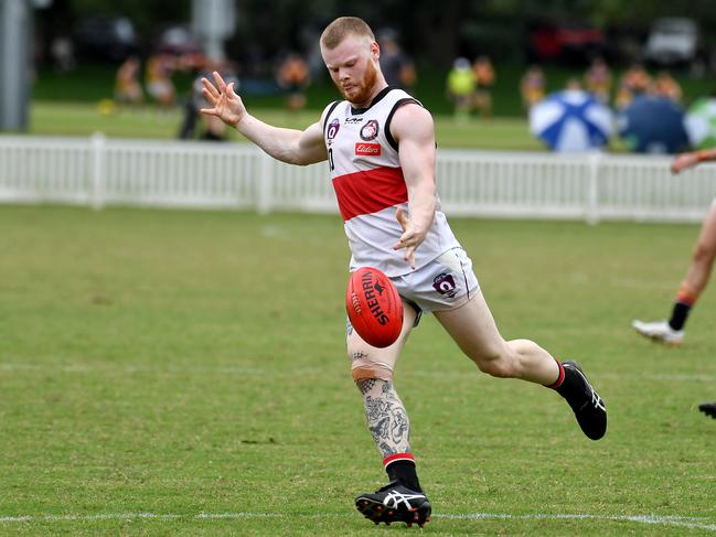 Redland/Victoria Point player Brock Aston. Picture: John Gass