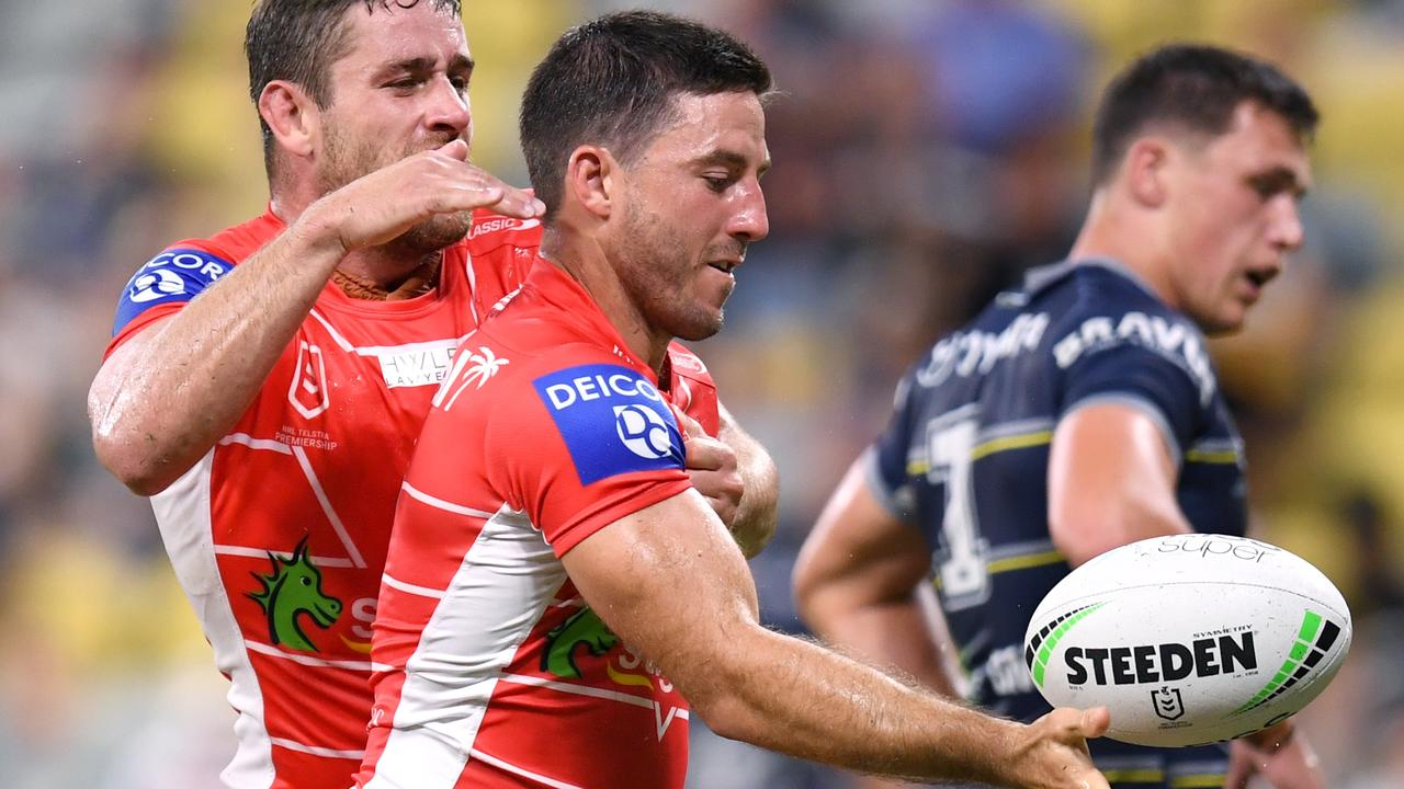 Ben Hunt was back to his best against the Cowboys. Picture: Scott Davis/NRL Photos