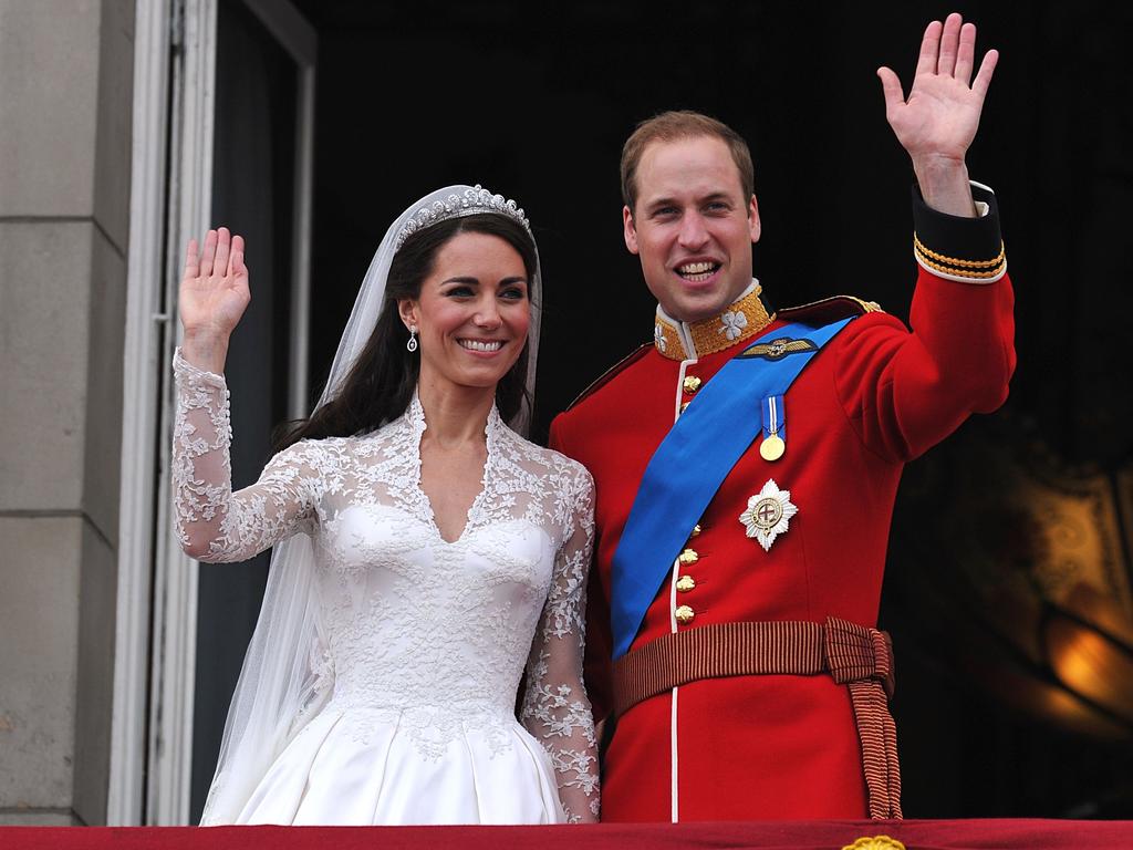 William and Kate on their wedding day in 2011. Picture: AFP