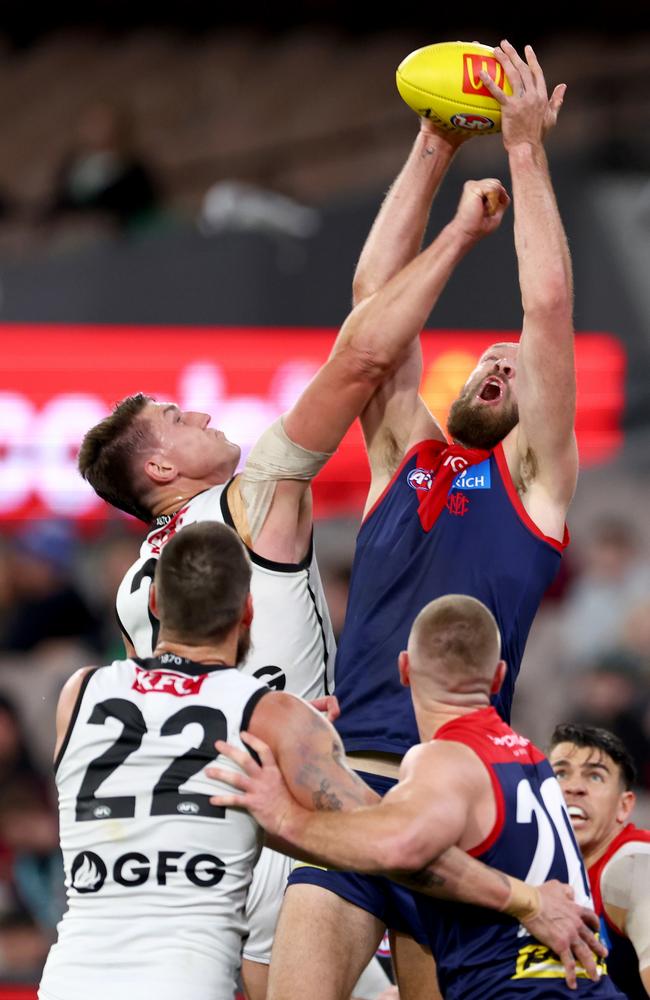 Max Gawn was huge for the Demons on Saturday night. Picture: Josh Chadwick/Getty Images