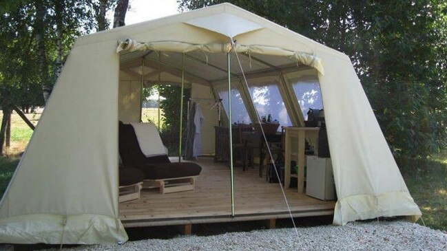 Example of tent to be used in Freycinet Experience Pty Ltd's standing camp proposal. Picture: Glamorgan-Spring Bay Council