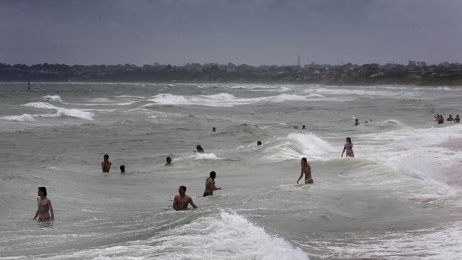 Many swimmers would not be aware of Mordialloc’s gruesome history with sharks. Picture: David Geraghty