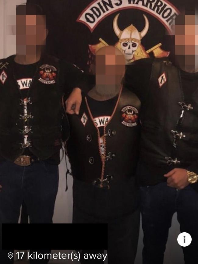 These Odin's Warriors bikies are hoping to find dates online.