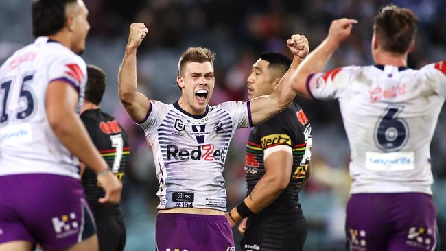 Ryan Papenhuyzen won a premiership with the Storm last year. Picture: Cameron Spencer/Getty Images