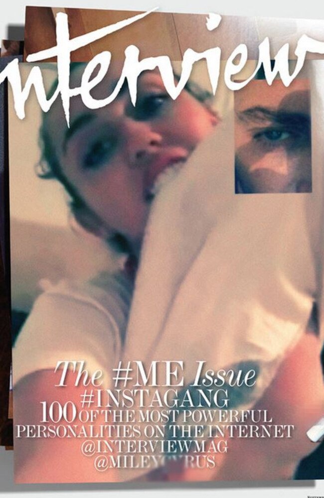 Miley Cyrus. More boobs. Picture: Interview Magazine