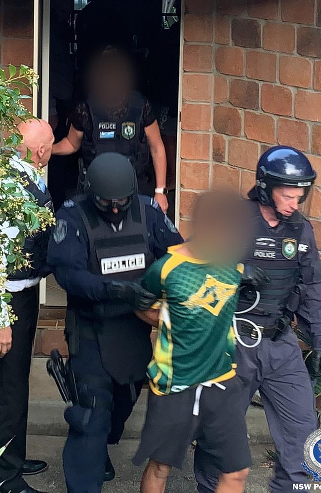 A man is arrested over a fatal brawl at Ballina in December. Picture: NSW Police