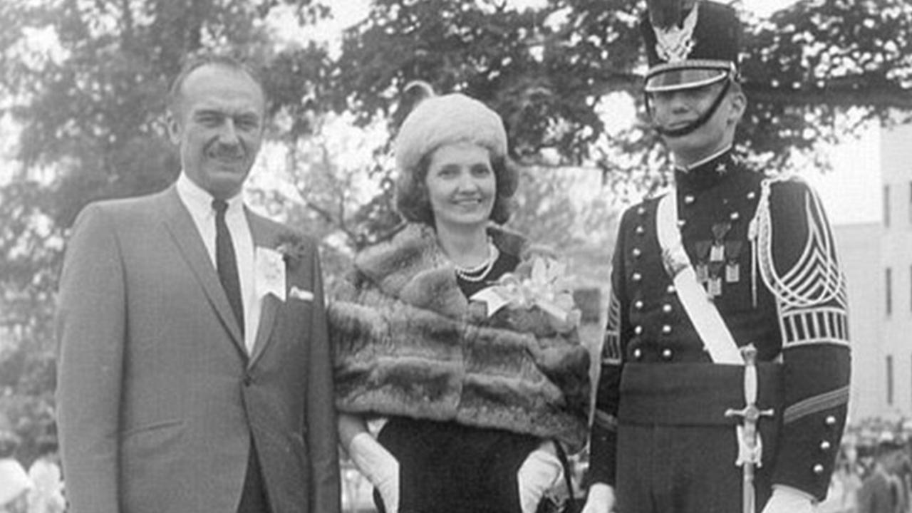 Donald Trump with his parents, Mary and Fred. Picture: Instagram