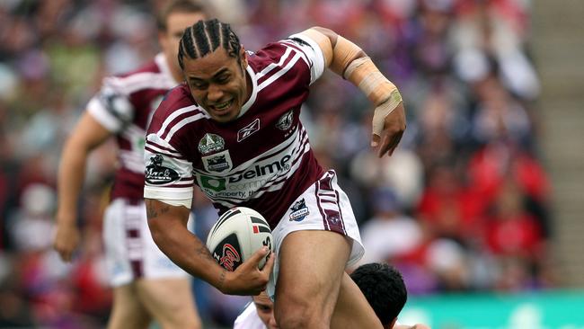 Tough as Nails: Steve Matai pumped out the hits and landed two conversions.