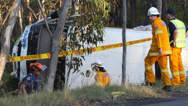 19 people were injured when this mini-bus overturned in 2009.