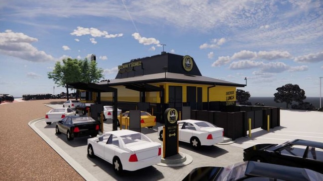 The duel lane drive through would be able to cater to up to 14 waiting cars. Picture: supplied