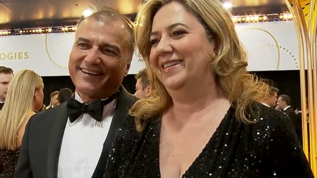 Annastacia Palaszczuk has knocked back claims she is a ‘part-time Premier’ and that she’s “checked out” of Queensland’s top job after she was grilled by a journalist on the Logies red carpet. Picture: 7News.