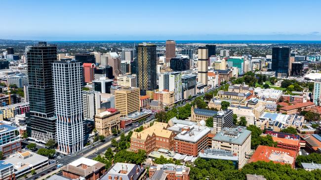 Photo of Adelaide CBD skyline. Picture: Supplied by JLL