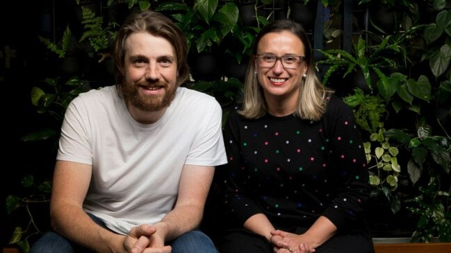 Mike Cannon-Brookes and Brighte founder Katherine McConnell.