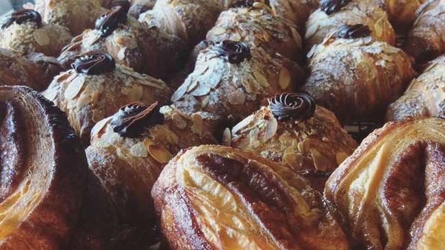 A selection of croissants at Flour &amp; Chocolate, Morningside.