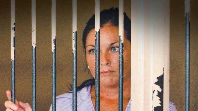 Schapelle Corby in the Denpasar District Court holding cells in Bali in 2008. Pic: Mick Tsikas