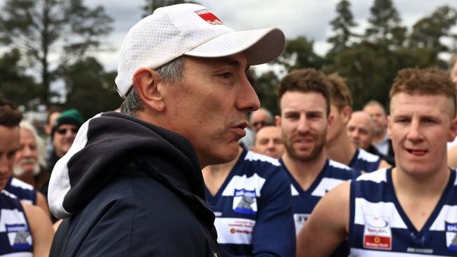 Diamond Creek coach Andrew Tranquilli during his time at Doncaster. Picture: Davis Harrigan