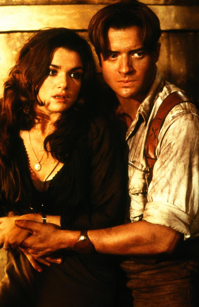 Starring alongside Rachel Weisz in The Mummy cemented Brendan Fraser’s status as a Hollywood heavyweight. Picture: Supplied.