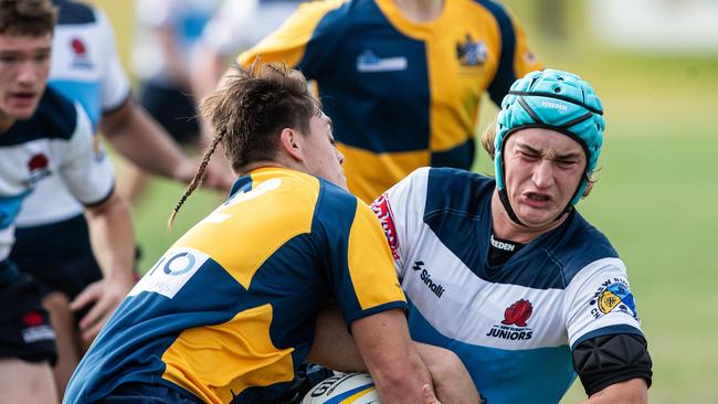 Barbarians player Cooper Hall in the match against the ACT. Picture: Julian Andrews