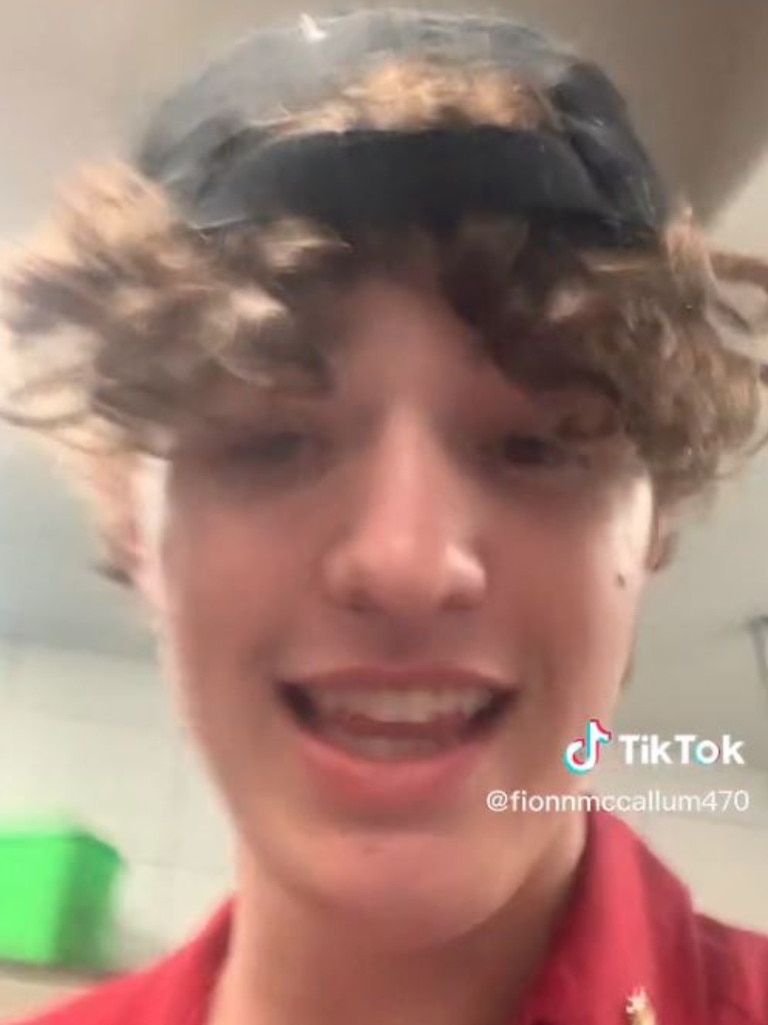 Tiktok user Fionn_McCallum posted his abrupt walk-out with the caption “They really thought I was going to clean that”. Picture: TikTok/fionnmccallum470