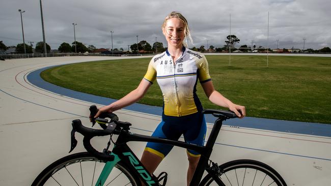 SA cyclist Maeve Plouffe. Picture: AAP/Morgan Sette