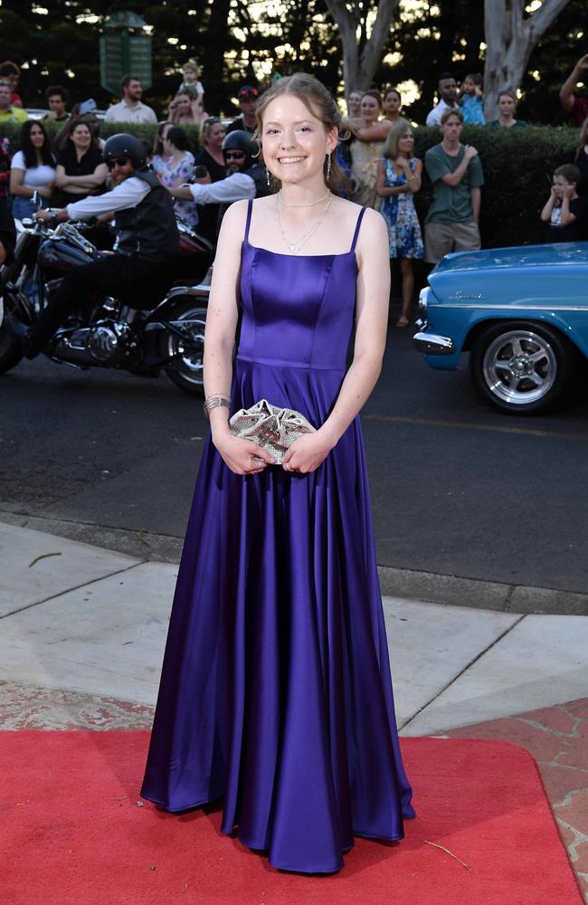 Rikki Mackender at Centenary Heights State High School formal. Picture; Patrick Woods.