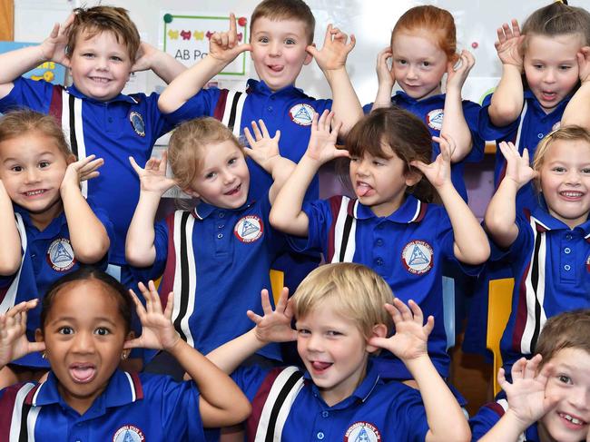 My First Year: Mundubbera State School Preps, (back) Brodie, Charlie, Maggie, Madison, Sioona, (Middle) Scarlett, Isabell, Amelia, Isla, Indi, (front) Sofia, Bridon, Anthony, Sisi. Picture: Patrick Woods.