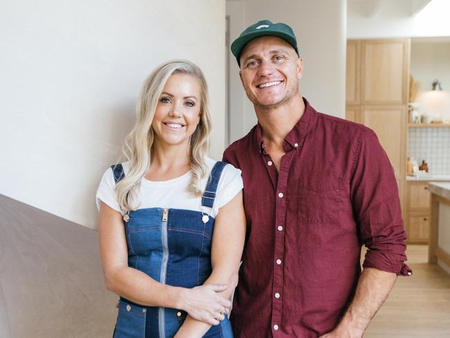 At Home 2023: June 17 issue, INSPO which stairs are right for you? Former The Block contestants Kara and Kyal Demmrich have a stunning helical stair in their Toowoon Bay home. Picture: supplied