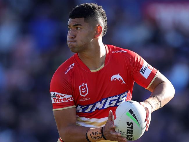 Isaiya Katoa will be pivotal for the Dolphins in the post-Bennett era. Picture: Jason McCawley/Getty Images