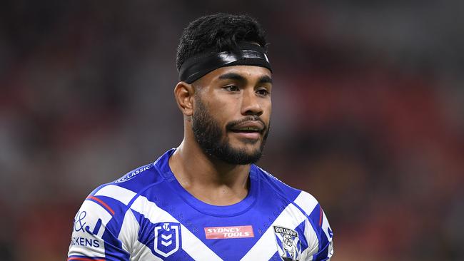 The Bulldogs outside back depth will be tested in 2021, after losing winger Christian Crichton to a suspected ACL injury. Picture: Getty Images.