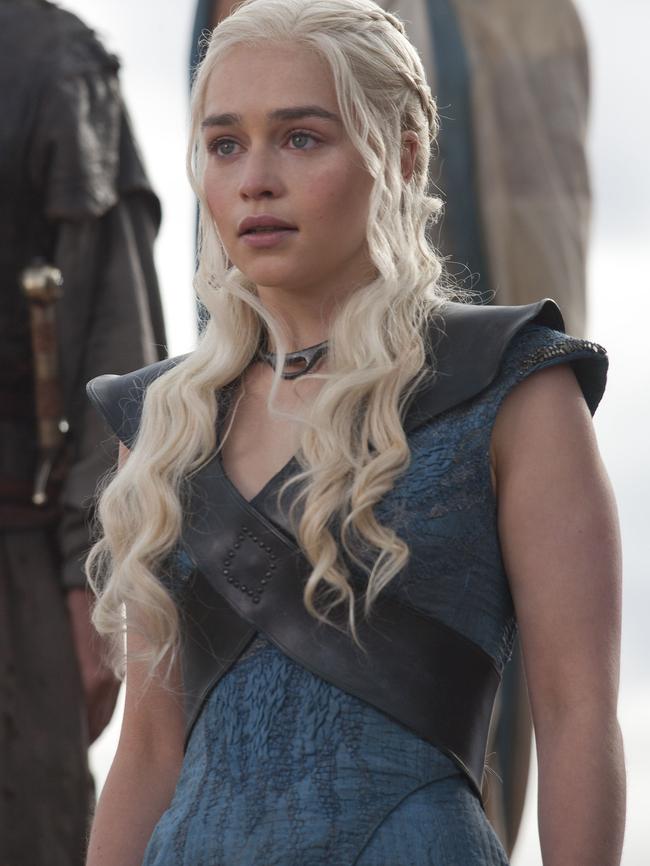 Emilia plays Daenerys Targaryen in GoT.