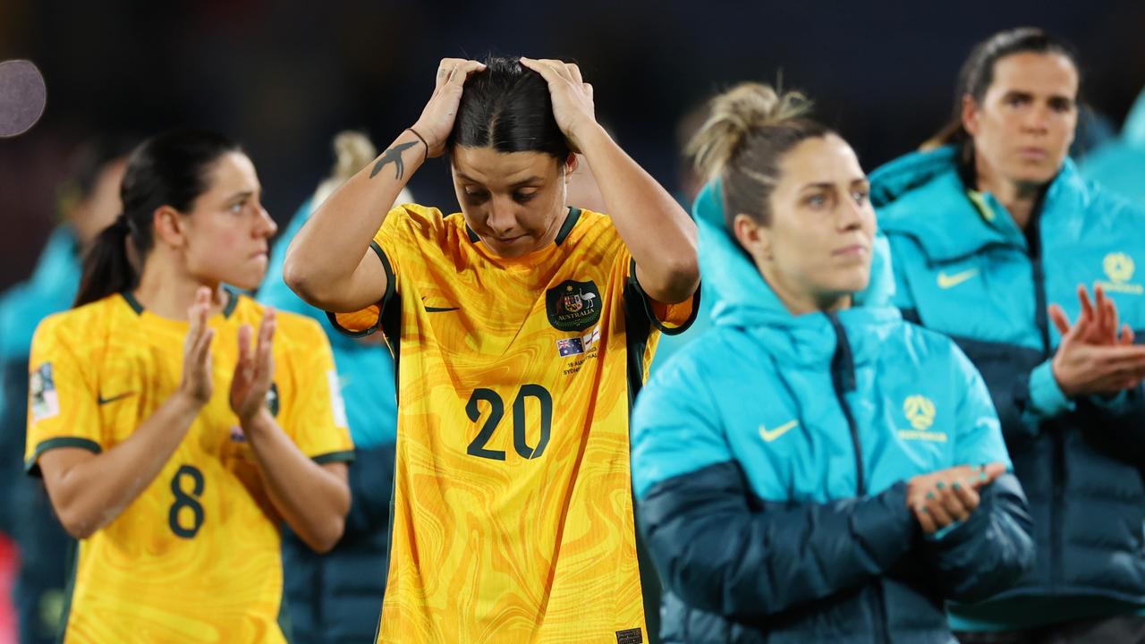 The Matildas fairytale World Cup run came to a crushing end in the semi-final against England on Wednesday night. Picture: Cameron Spencer/Getty Images.