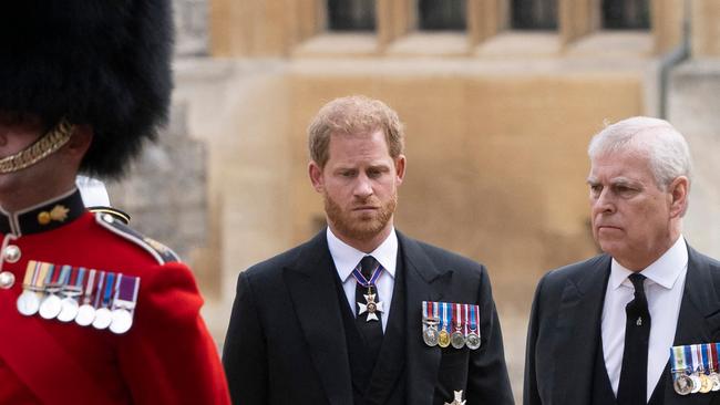 Prince Harry and Prince Andrew will retain their roles as counsellors of state. Picture: AFP